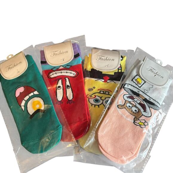 Colorful Cartoon Character Socks Set - Picture 2 of 3